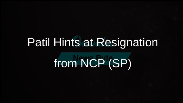 Jayant Patil Suggests Stepping Down as Maharashtra NCP (SP) Chief Amid Calls for New Leadership