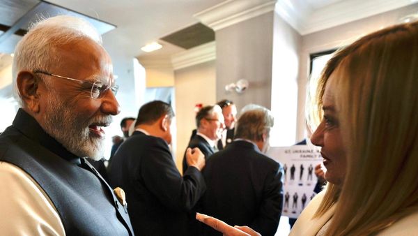 'Melodi Moment': PM Modi Meets Italian Counterpart Giorgia Meloni In Canada