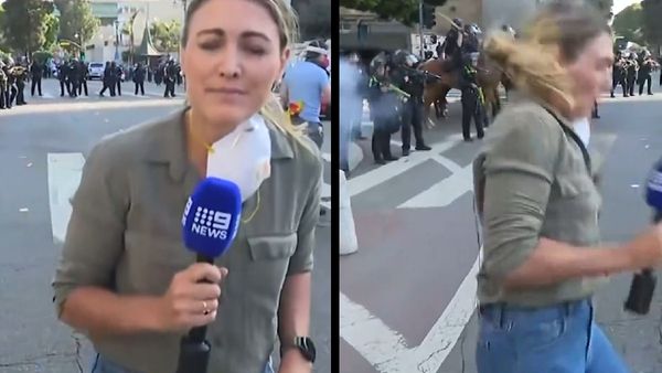 Australian Journalist Lauren Tomasi Shot During Live Coverage Of Anti-Immigration Protests In LA - Watch