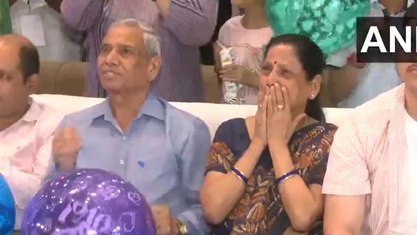 Watch Shubhanshu Shukla’s Mother Cheer And Blow Kisses As He Launches Into Space
