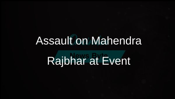 Party Worker Assaults Mahendra Rajbhar During Public Gathering in Uttar Pradesh