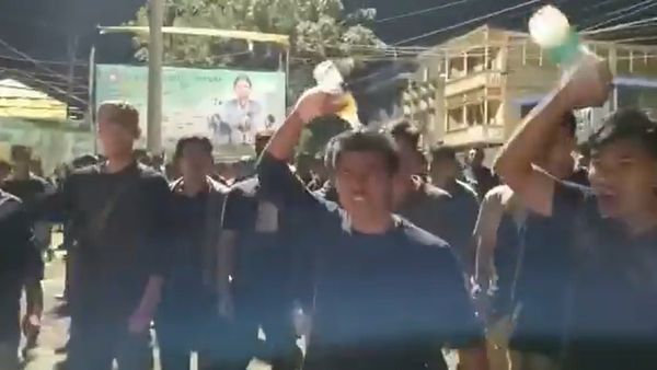 Tension In Manipur As Youths Douse Themselves In Petrol, Threaten Self-Immolation Over Local Leader's Arrest
