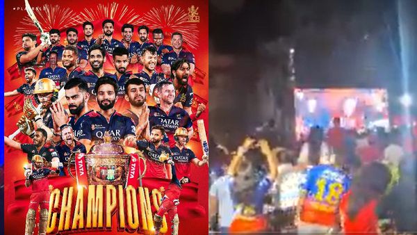 Crackers, Dance, and Loud Shouts! Watch RCB Fans Celebration After IPL 2025 Victory