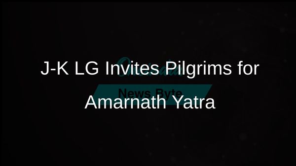 Jammu and Kashmir LG Manoj Sinha Assures Tight Security for Amarnath Yatra, Invites Pilgrims to Attend