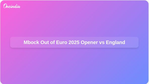 France Captain Griedge Mbock Misses Euro 2025 Opener Against England Due to Injury