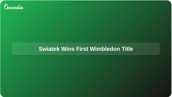 Iga Swiatek Triumphs Over Amanda Anisimova to Secure First Wimbledon Title