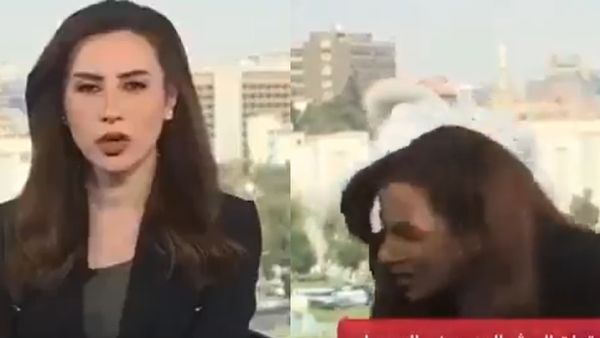 Airstrike Caught On Live TV: Israeli Missiles Hit Syrian Defence HQ In Damascus