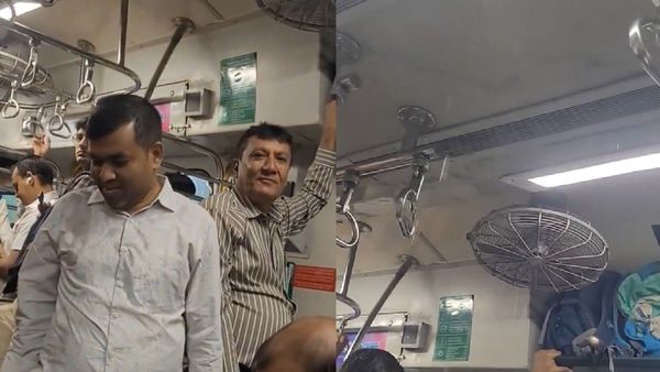 Mumbai AC Local Train Leaks Amid Heavy Rains, Viral Video Sparks Outrage