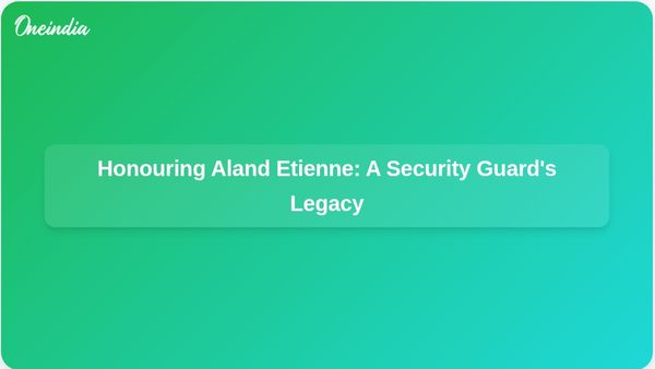 Hundreds Gather to Honour Aland Etienne, Security Guard Killed in New York Office Tower Shooting