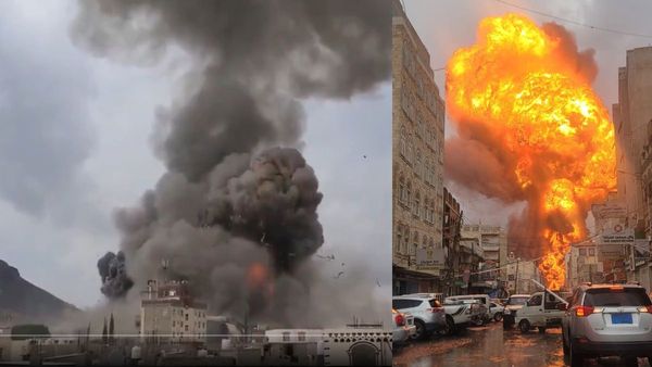 Israeli Military Conducts Airstrikes On Yemen's Capital Sanaa Following Houthi Missile Launches