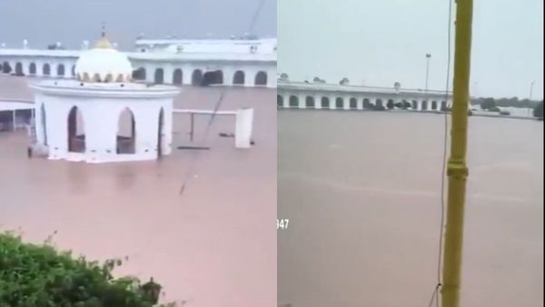 Pakistan: Kartarpur Sahib Gurdwara Partially Submerged In Floodwater of Ravi River
