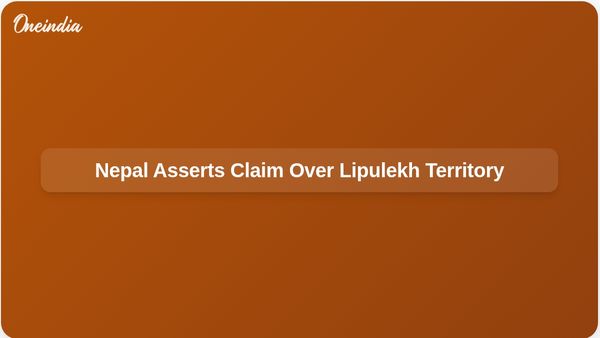 Lipulekh Territorial Dispute: Nepal Affirms Territory Amid India-China Trade Resumption