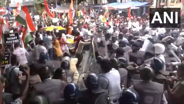 RG Kar Rape Case: Bengal Police Lathi-Charge Protesters