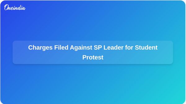 SP Leader and Others Face Charges for Allegedly Involving Students in Protest Against UP School Merger