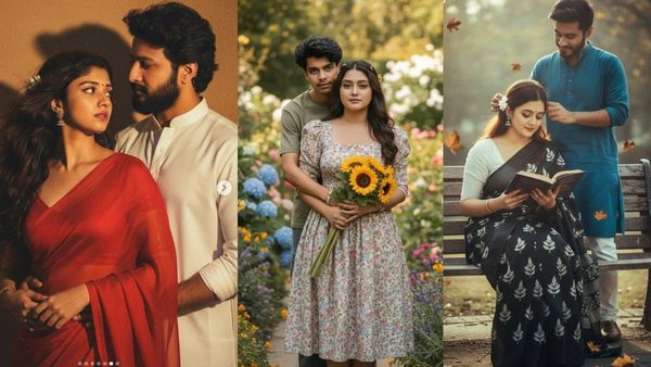 Google Gemini Prompt for Couple Photo Brings Back 90s Bollywood Romance