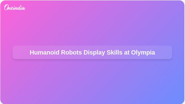Humanoid Robots Showcase Skills at Ancient Olympia While Striving to Catch Up with AI