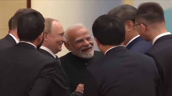 PM Modi, Putin, Xi Jinping Share Light Moment At SCO Meet, Video Goes Viral