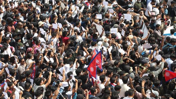 Protest In Nepal: Thousands Of Gen Z Protesters Hit Kathmandu Streets Against Social Media Ban; 14 Dead