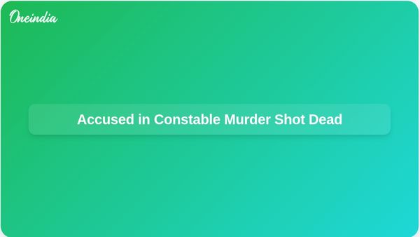 Accused in Constable Murder Shot Dead After Allegedly Attempting to Attack Police in Telangana