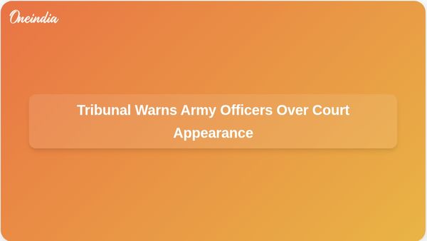 Bangladesh Tribunal Warns Army Officers of Fugitive Status If Not Presented in Court