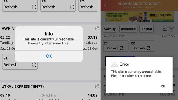 IRCTC Website Crashes Again During Festive Rush, Passengers Struggle to Book Tickets