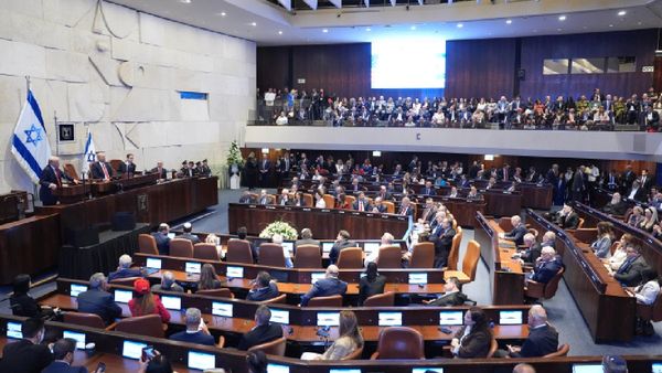 Israeli Lawmakers Disrupt Trump’s Knesset Speech With Pro-Palestine Protest