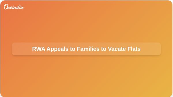 Signature View Apartments RWA Appeals to Remaining Families to Vacate Flats for Reconstruction Process