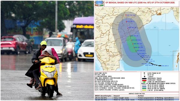 Tamil Nadu Weather: Schools Shut in Chennai, Tiruvallur As Cyclone Montha Brings Overnight Rains