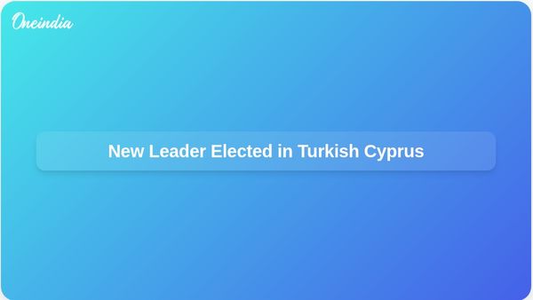 Turkish Cypriots Elect Tufan Erhurman, Renewing Hopes for Cyprus Peace Talks