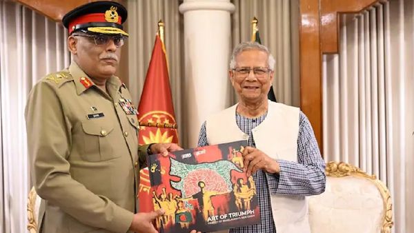Muhammad Yunus Gifts A Map With Indian Northeast Region In Bangladesh To Pakistan General
