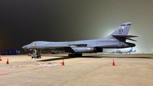 USAF B-1B Lancer Spotted At Bengaluru Airport Ahead of Exercise Cope India 2025