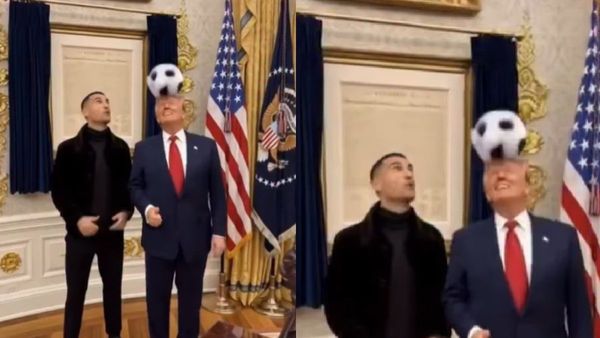 President Trump's Humorous AI Video With Ronaldo Plays Football At The White House