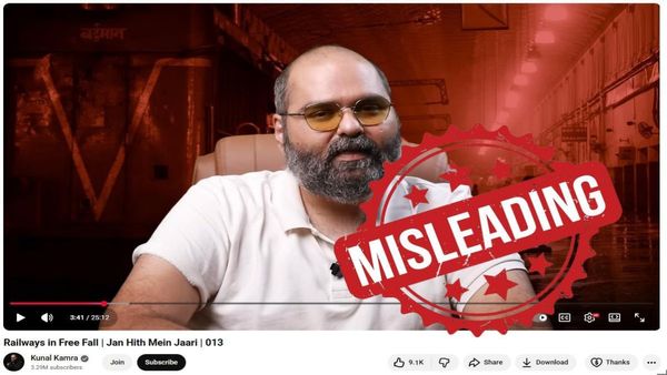 Indian Railways Fact Checks Comedian Kamra's Critical Video on Safety and Spending