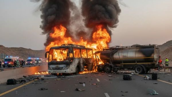 Saudi Bus Crash Claims 18 Lives from Hyderabad Family, Including 9 Children