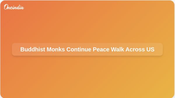 Buddhist Monks Persist in Peace Walk Across the US Despite Injuries and Social Media Support