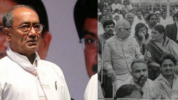 Digvijaya Singh Praises BJP-RSS While Sharing Old Photo of PM Modi, BJP Hits Back at Congress