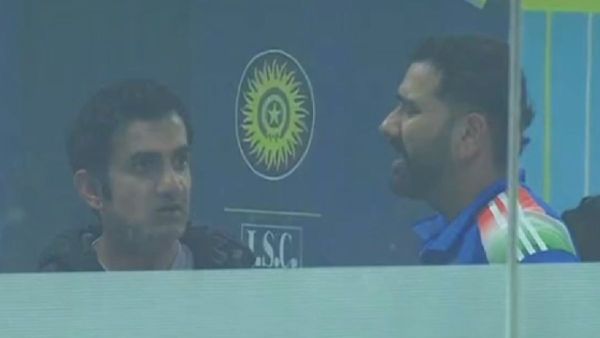 Shaking Heads To Disagreement!  Rohit Sharma-Gautam Gambhir's Dressing Room Video Goes Viral