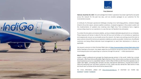 IndiGo Apologises After 85 Flights Delayed and Cancelled Leaves Passangers Stranded At Delhi, Mumbai Airports