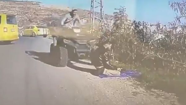 Caught on Camera: Israeli Soldier Drives Vehicle Into Palestinian Man Offering Namaz