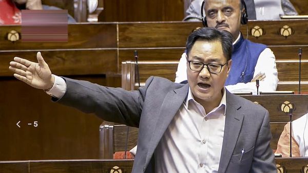 Lok Sabha Disrupted After Rijiju Slams Congress Over ‘Shameful’ Slogans Against PM Modi; Demands Apology