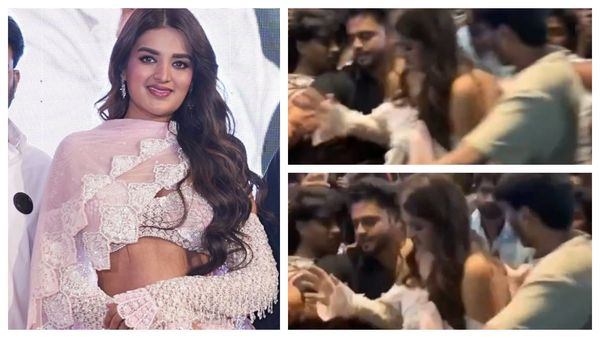 Nidhhi Agerwal Nearly Suffers Wardrobe Malfunction As She Gets Mobbed In Viral Videos