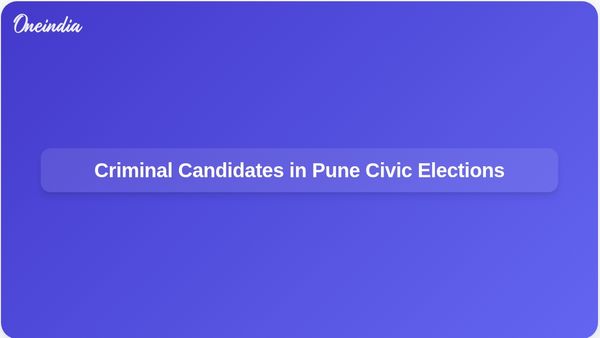 Notorious Criminals Entering Pune Civic Elections Raises Serious Concerns
