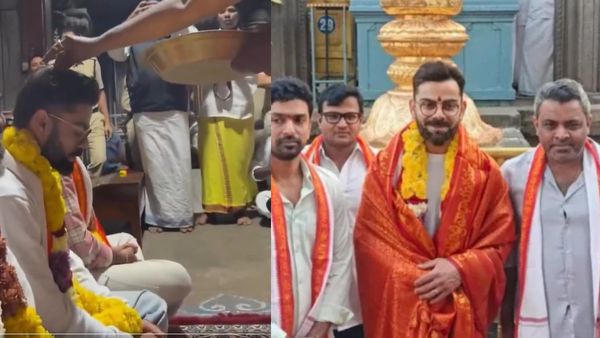 Virat Kohli, Washington Sundar Visit Simhachalam Temple in Vizag