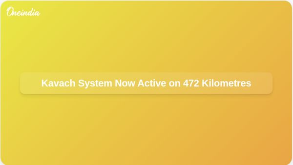 Kavach Automatic Train Protection System Commissioned on 472 Kilometres of Indian Railways Network