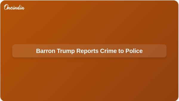 Barron Trump Reports Assault to London Police After Witnessing Crime on Video Call