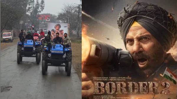 Watch: Border 2 Brings Back Sunny Deol Mania as Fans Arrive on Tractors Again After Gadar 2