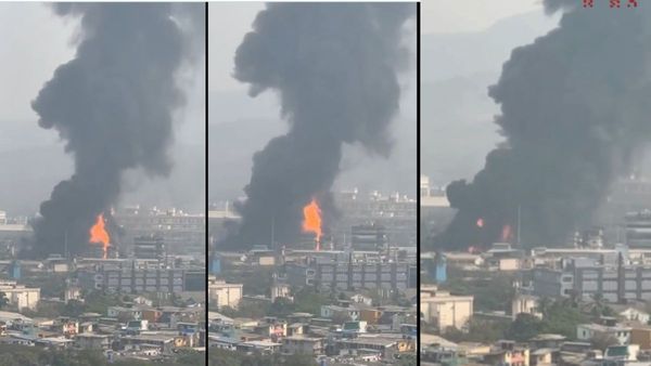 Massive Ball Of Fire Erupts Out At A Chemical Factory In Navi Mumbai’s Mahape MIDC, Watch