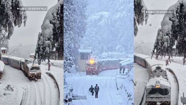 Snow-Capped Train Journey In Shimla Transforms Ride Into A Harry Potter’s Hogwarts Express, Watch