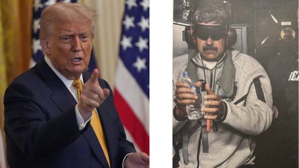 Blindfolded, Handcuffed! Donald Trump Shares Picture Of Venezuela President Maduro After US Strikes