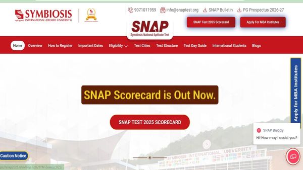 SNAP 2025 Result Declared at snaptest.org; Direct Link, Scorecard Download Steps and Admission Process